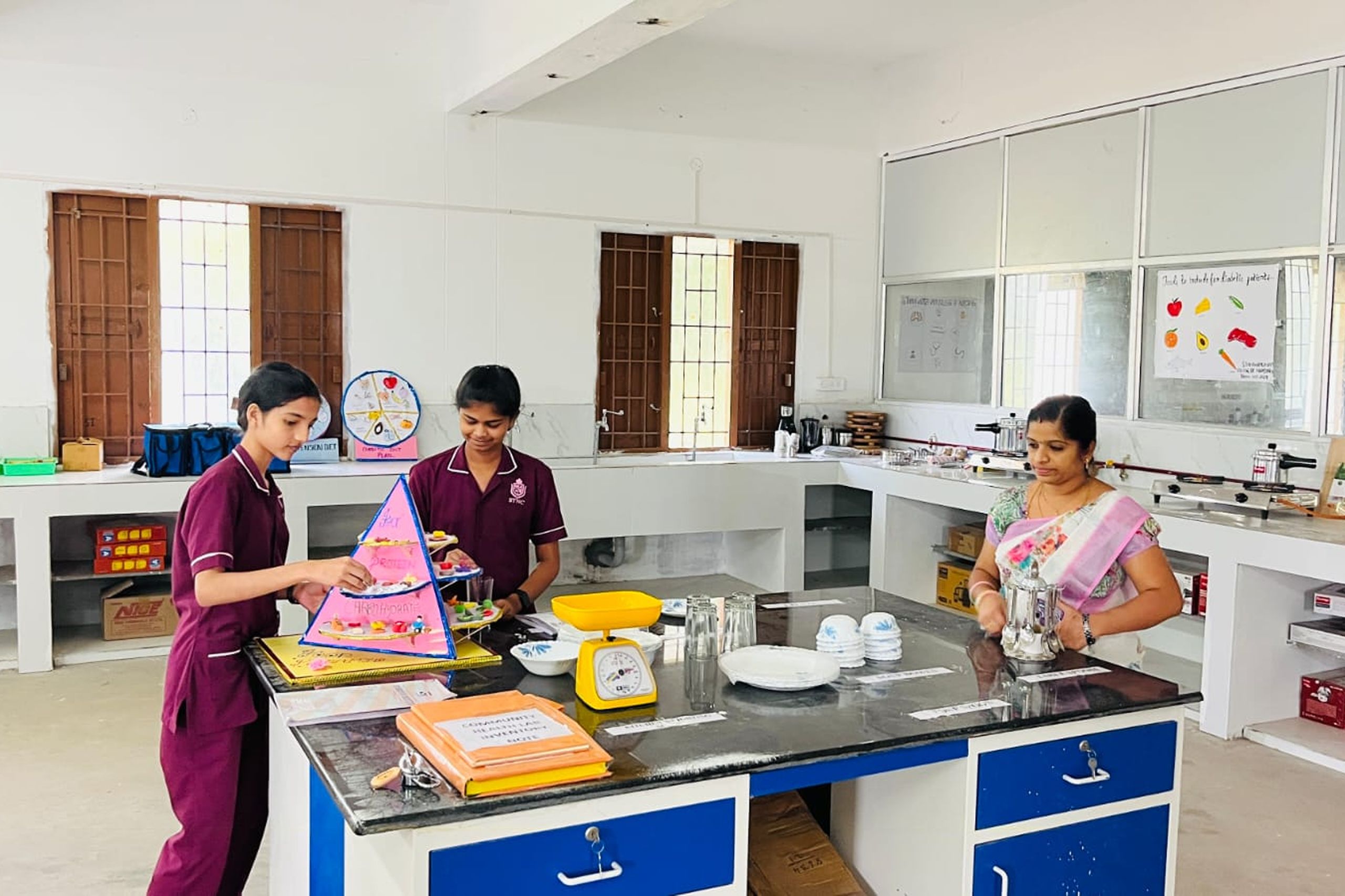 Pre clinical science lab at ST Nursing College